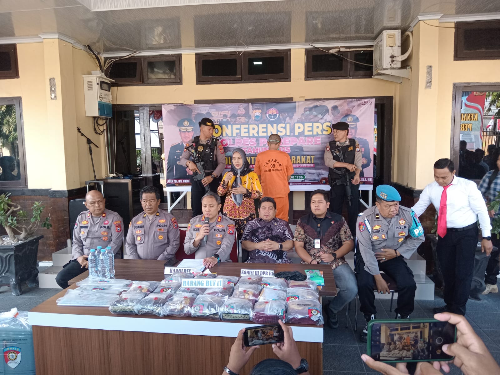 polres parepare tangkap kurir narkoba jaringan internasional