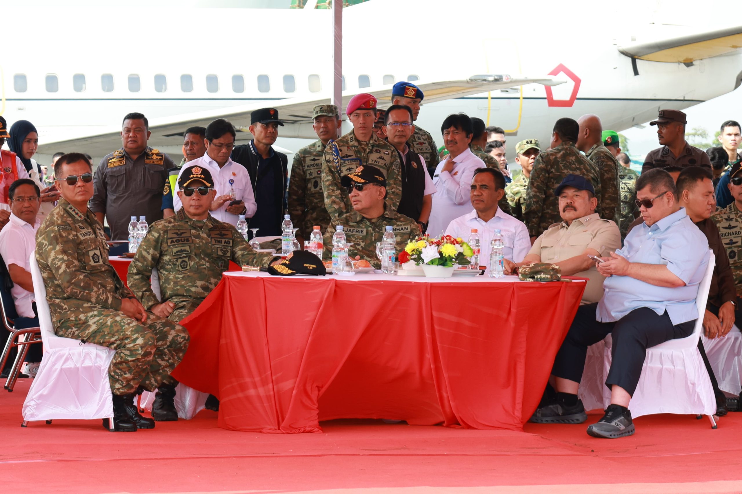 Menteri Pertahanan RI Sjafrie Sjamsuddin Meninjau Latihan Militer di Morowali bersama Panglima TNI dan Kejaksaan Agung