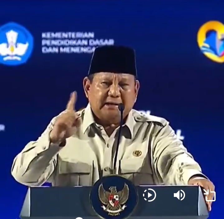 Pidato Presiden Prabowo Subianto Saat Menghadiri Puncak Peringatan Hari Guru Nasional