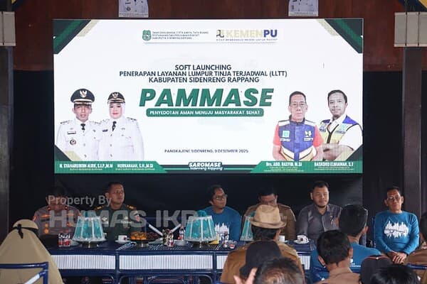 Bupati Syaharuddin Alrif soft launching Layanan Lumpur Tinja Terjadwal (LLTT) “Pammase”