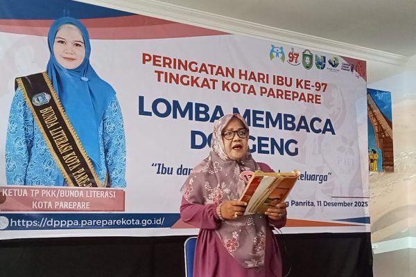 Lomba Membaca Dongeng Antar Organisasi Perempuan Meriahkan Peringatan Hari Ibu ke-97 di Parepare