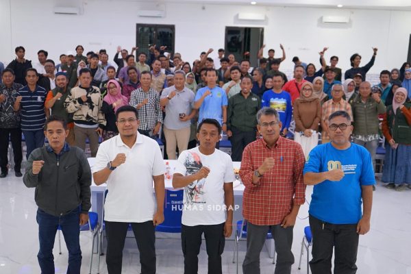 Rakor Bupati Sidrap Syaharuddin Alrif monitoring program cetak sawah rakyat