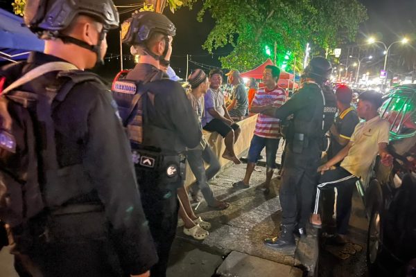 Batalyon B Pelopor Satuan Brimob Polda Sulawesi Selatan kembali mengintensifkan patroli cipta kondisi