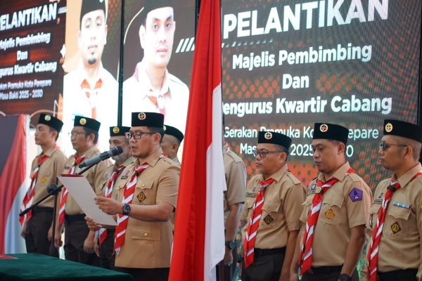 Pelantikan Majelis Pembimbing dan Pengurus Kwartir Cabang (Kwarcab) Gerakan Pramuka Kota Parepare Masa Bakti 2025–2030
