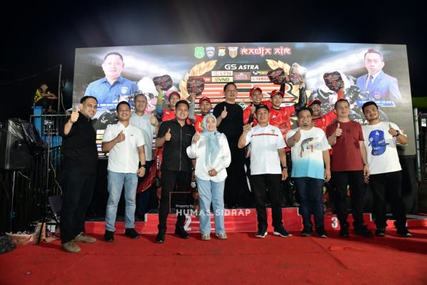 Wakil Bupati Sidrap, Nurkanaah, hadir langsung menyaksikan final Sulawesi Cup Race