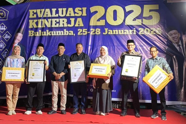 Kementerian Agama Kabupaten Pinrang menorehkan prestasi tingkat provinsi dengan meraih Terbaik III Humas Award