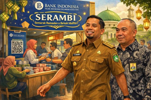 Wali Kota Parepare Tasming Hamid bersama Deputi Perwakilan BI Provinsi Sulsel Riki Satria (Foto :ilustrasi )