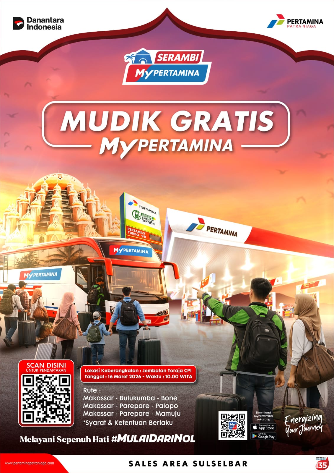 Pertamina Patra Niaga Sulawesi melaksanakan program mudik gratis