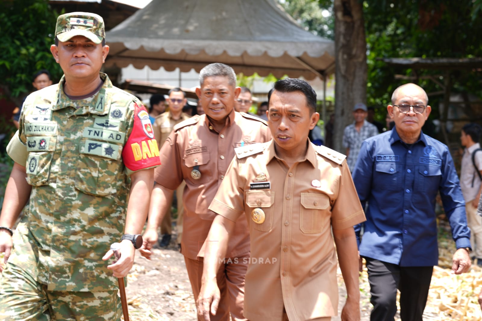 Bupati Sidrap menghadiri peletakan batu pertama pembangunan Koperasi Desa Merah Putih (KDMP) di Desa Lainungan