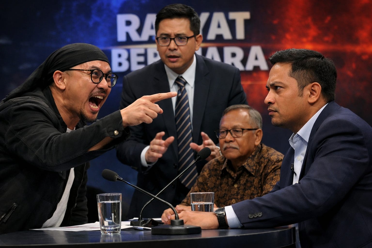 Perdebatan panas antara pegiat media sosial Permadi Arya atau yang dikenal sebagai Abu Janda dengan pakar hukum tata negara Feri Amsari dalam sebuah program televisi menjadi viral di media sosial