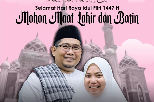 Asy’ari Abdullah, ST bersama istri Hj. Kalsum Kadir, SE