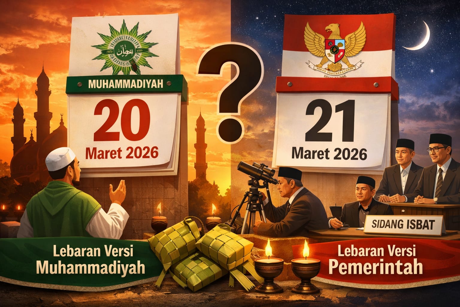 Lebaran tahun berpotensi berbeda antara pemerintah dan Muhammadiyah