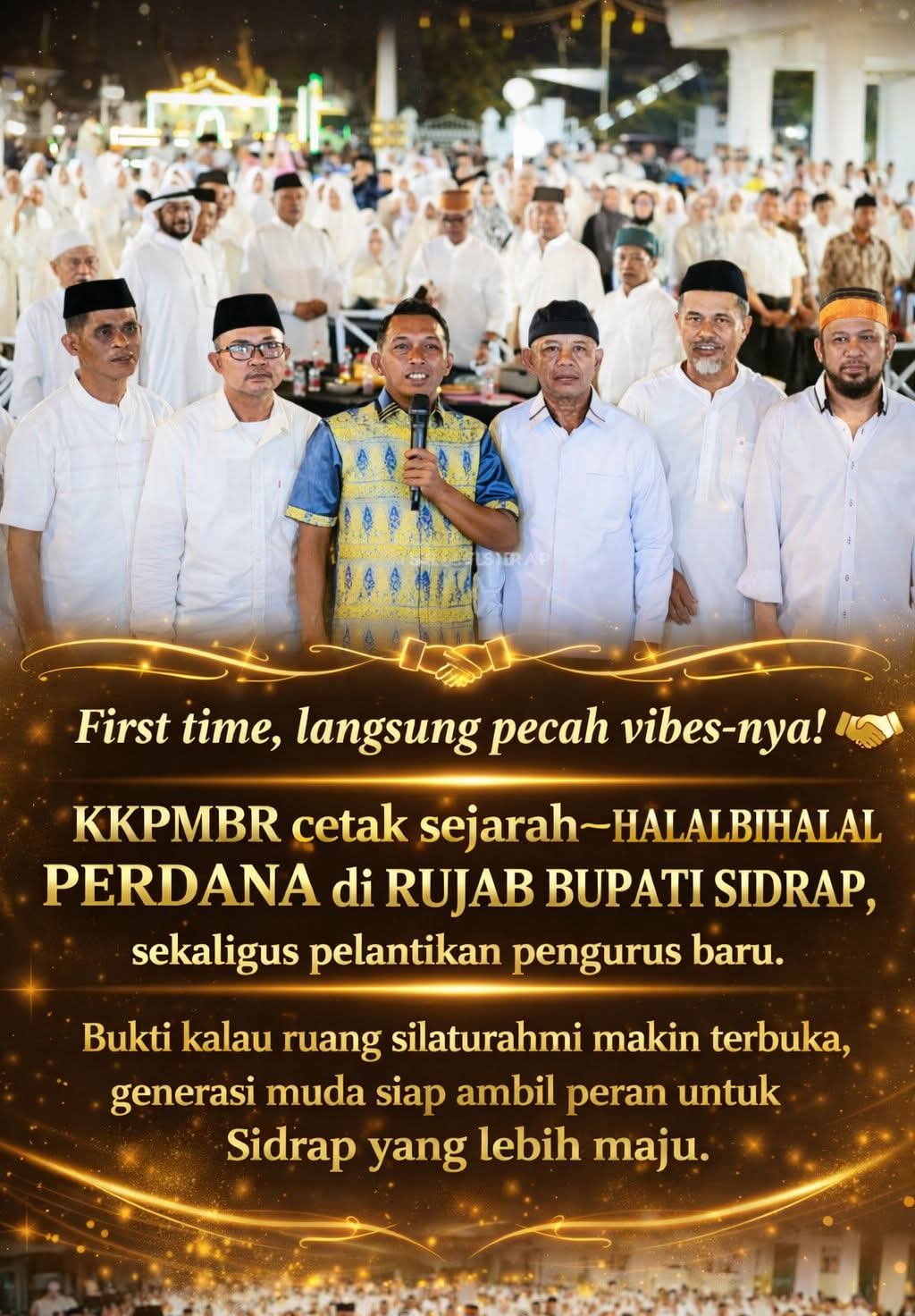 Halal Bi Halal ke-5 Ikatan Keluarga Alumni (IKA) Kerukunan Keluarga Pelajar Mahasiswa Bila Raya (KKPMBR) Kabupaten Sidenreng Rappang