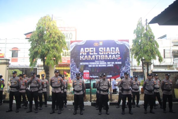 Polres Parepare Gelar Apel Siaga Kamtibmas, Bersiap Hadapi Berbagai Agenda dan Isu Nasional
