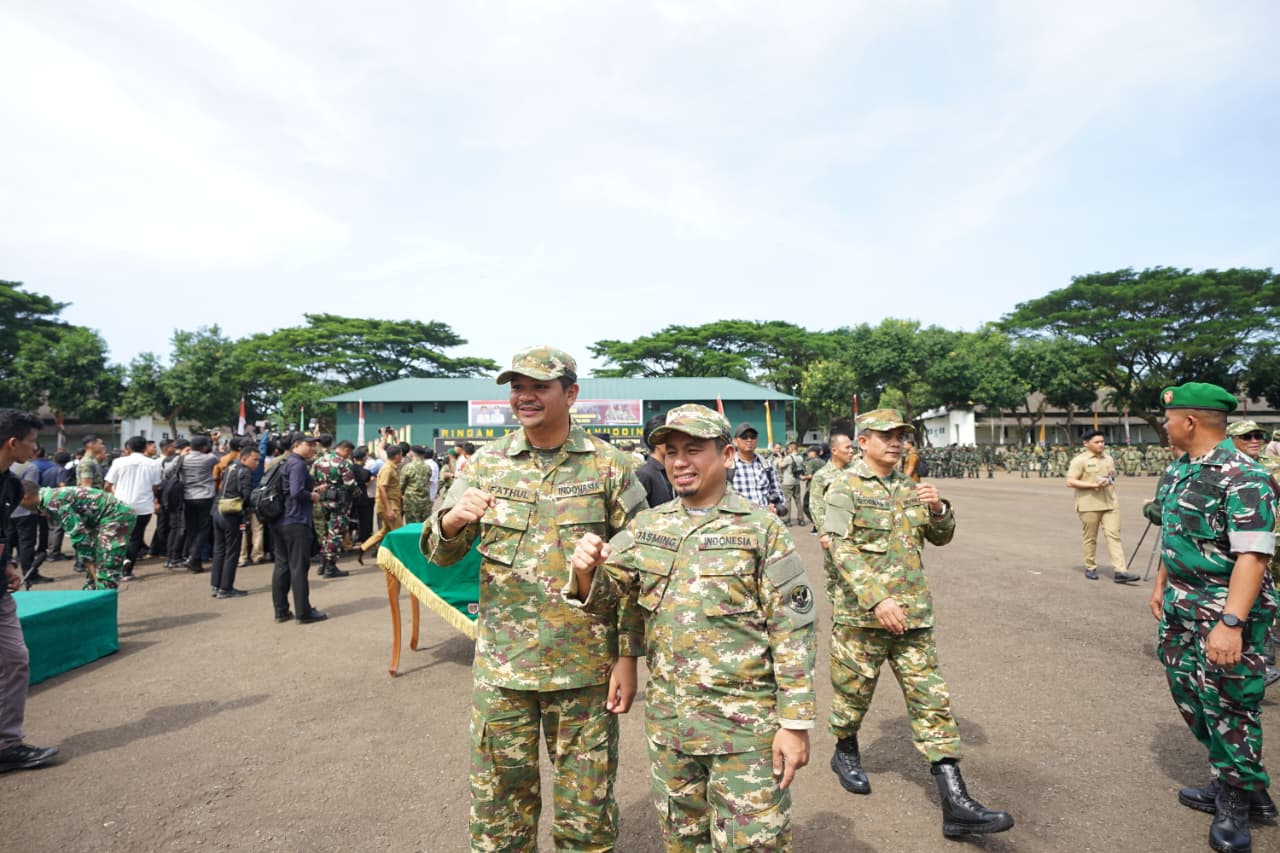Tasming Hamid Hadiri Pembukaan Latsarmil Komcad di Gowa, Bukti Dukungan Pemkot Parepare pada Pertahanan Negara