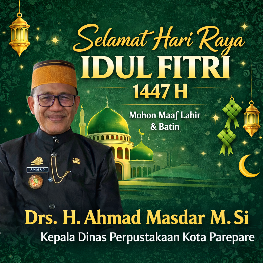 Kepala Dinas Perpustakaan Kota Parepare Drs H Ahmad Masdar M.Si