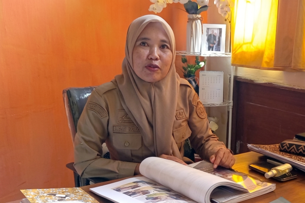 Kepala Bidang Pelayanan Pencatatan Sipil Disdukcapil Parepare, Hj Andi Nurpati Katoe